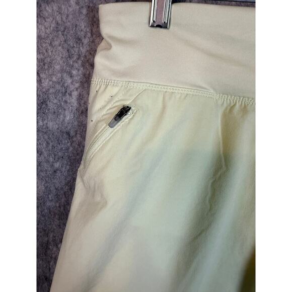 Nike Dri-Fit Womens Neon Yellow Drawstring Lined 3" Athletic Running Shorts - XL - Picture 3 of 8